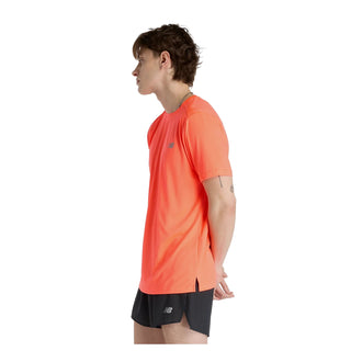 New Balance Mens Sport Essentials Tee | Urgent Red