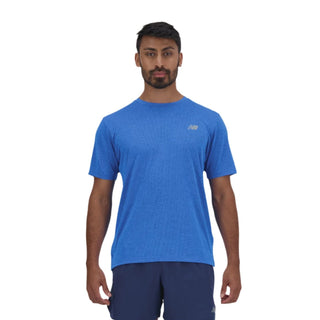 New Balance Mens Athletics T-Shirt | Blue Oasis Heather