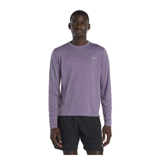 New Balance Mens RC Essential Long Sleeve Tee | Violet Heather