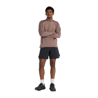 New Balance Mens Athletics Heat Grid 1/2 Zip | Earth Shadow
