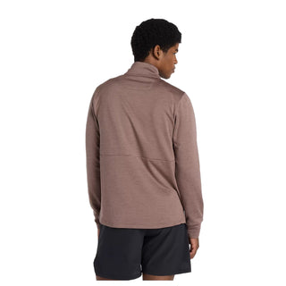 New Balance Mens Athletics Heat Grid 1/2 Zip | Earth Shadow
