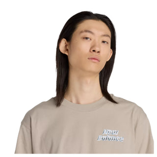 New Balance Mens Chrome Runner T-Shirt | Arid Stone