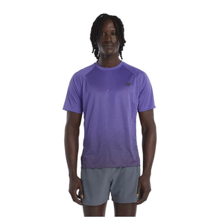 New Balance Mens Viz-Tech Run T-Shirt | Electric Purple