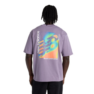 New Balance Mens Classic Neon Heat Map Logo Tee | Candied Violet