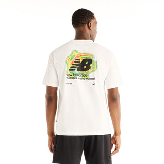 New Balance Mens Heat Map Motion T-Shirt | White