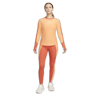 NIKE WOMENS AIR DRI-FIT LS RUNNING TOP | ORANGE TRANCE