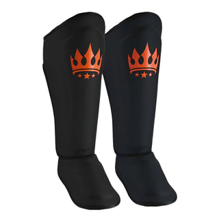 Playerz SparTech Shin Guards | Neon/Orange