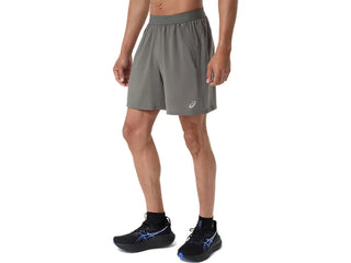 Asics Mens Road 7" Shorts | Truffle Grey