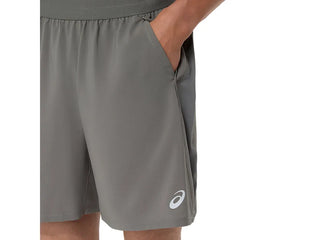 Asics Mens Road 7" Shorts | Truffle Grey