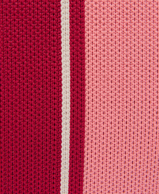 Sweaty Betty Knitted Stripe Bag | Melrose/Crimson Stripe