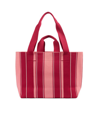 Sweaty Betty Knitted Stripe Bag | Melrose/Crimson Stripe