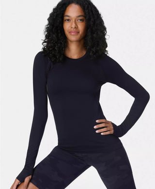 Sweaty Betty Athlete Seamless LS Top | Black