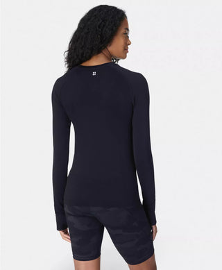 Sweaty Betty Athlete Seamless LS Top | Black