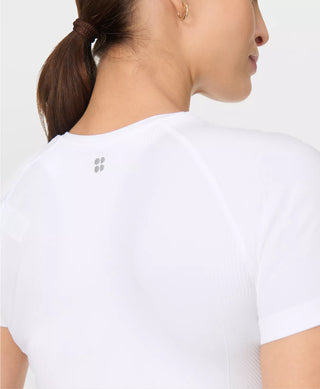 Sweaty Betty Athlete Seamless Workout Tee | White