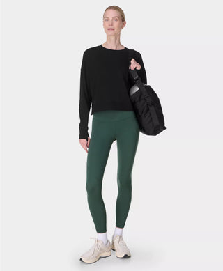 Sweaty Betty After Class Crop Sweatshirt | Black