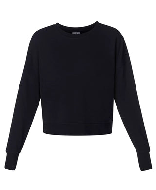 Sweaty Betty After Class Crop Sweatshirt | Black
