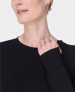 Sweaty Betty After Class Crop Sweatshirt | Black