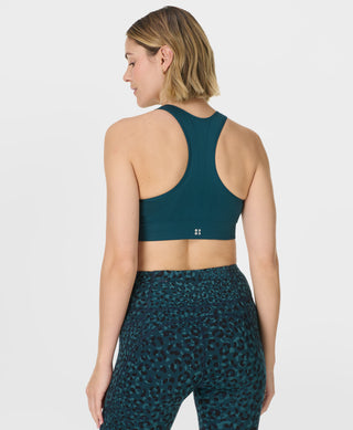 Sweaty Betty Stamina Seamless Sports Bra | Deep Green