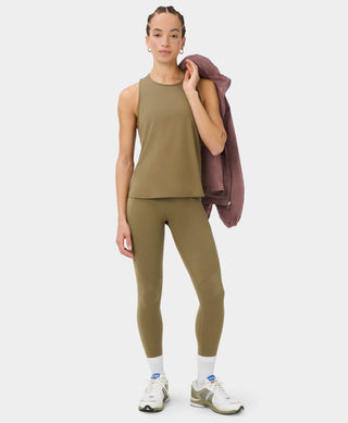 Sweaty Betty Runners High Tank | Khaki Brown
