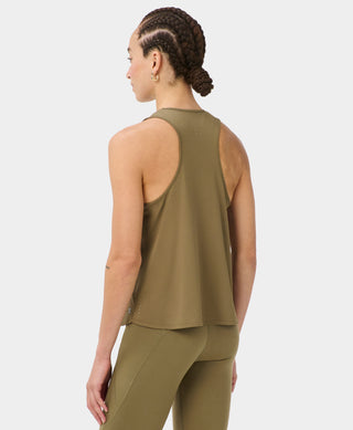 Sweaty Betty Runners High Tank | Khaki Brown