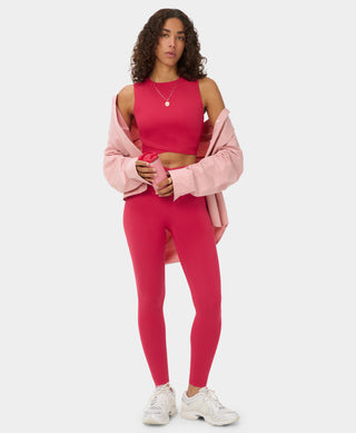 Sweaty Betty All Day Cropped Wrap Tank | Crimson Red