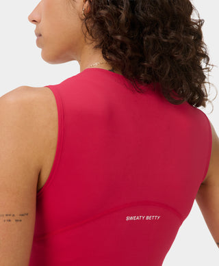 Sweaty Betty All Day Cropped Wrap Tank | Crimson Red