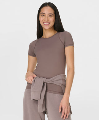 Sweaty Betty All Day T-shirt | Taupe Brown