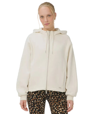 Sweaty Betty Premium Brushed Zip Through Hoodie | Dove