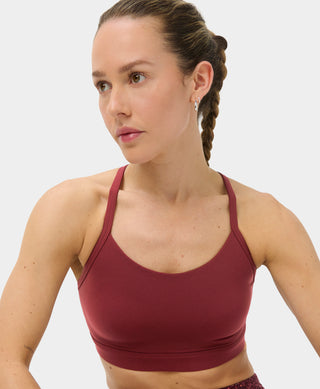 Sweaty Betty EmPower Sports Bra | Merlot Red