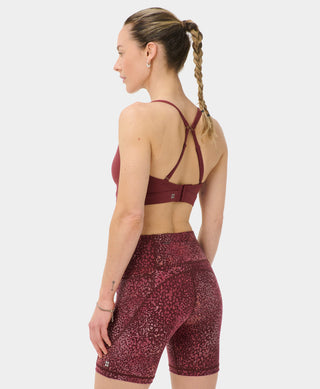 Sweaty Betty EmPower Sports Bra | Merlot Red