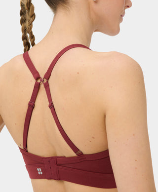 Sweaty Betty EmPower Sports Bra | Merlot Red