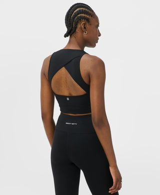 Sweaty Betty All Day Wrap Longline Bra | Black