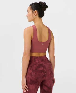 Sweaty Betty Stamina Seamless Scoop Bra | Sienna Pink