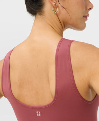 Sweaty Betty Stamina Seamless Scoop Bra | Sienna Pink