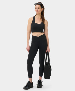 Sweaty Betty 7/8 Wrap Waist Leggings | Black