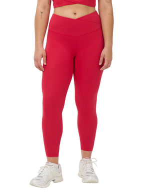 Sweaty Betty 7/8 Wrap Waist Leggings | Crimson Red