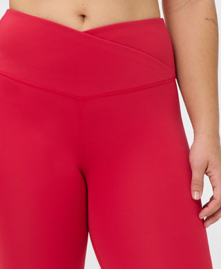 Sweaty Betty 7/8 Wrap Waist Leggings | Crimson Red