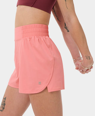 Sweaty Betty Running Shell Shorts | Melrose Pink