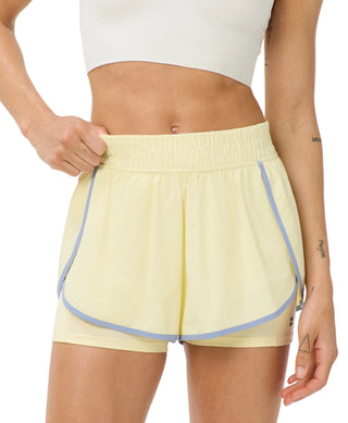 Sweaty Betty Get Set 2-in-1 Multi Train Shorts | Butterscotch