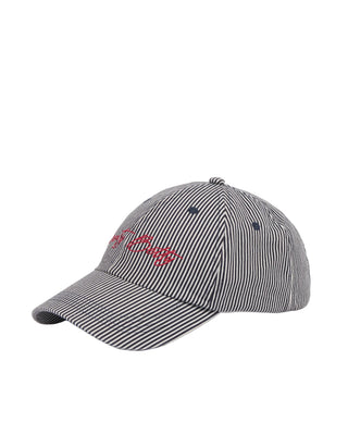 Sweaty Betty Azure Lifestyle Cap | Navy/ Blue Pinstripe