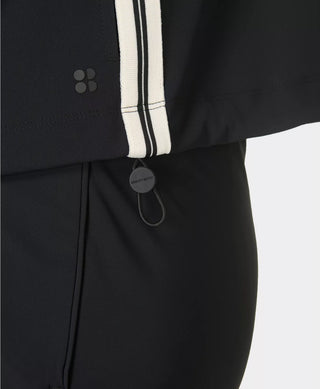 Sweaty Betty Explorer Side Tape Zip Through Midlayer | Black
