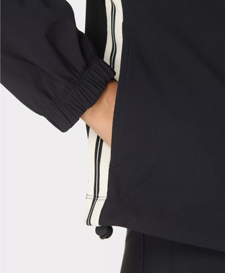 Sweaty Betty Explorer Side Tape Zip Through Midlayer | Black