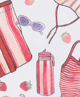 Sweaty Betty Holiday Graphic Tee | Red Equipment Print