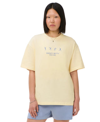 Sweaty Betty Tennis Graphic T-Shirt | Blue Tennis Ladies
