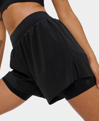 Sweaty Betty 6" Perforated Shorts | Black