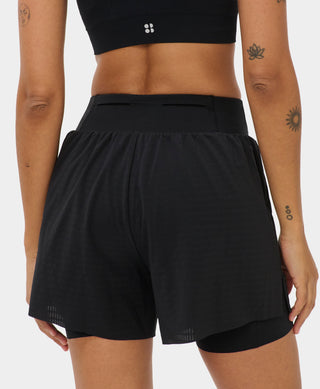 Sweaty Betty 6" Perforated Shorts | Black