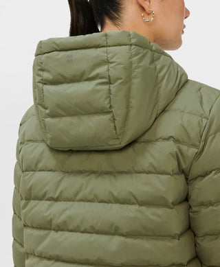 Sweaty Betty Nimbus Lightweight Puffer Jacket | Bracken Green