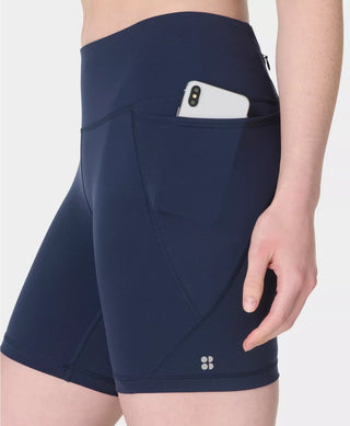 Sweaty Betty Power 6" Biker Shorts | Navy Blue