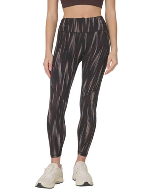 Sweaty Betty Power 7/8 Workout Leggings | Brown Strobe Dot Print