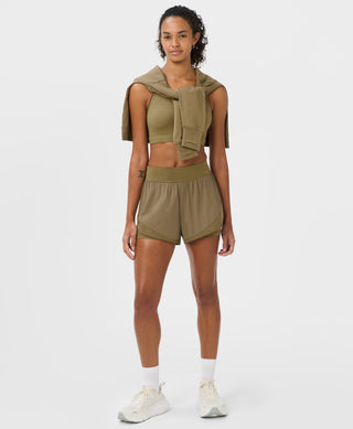 Sweaty Betty Tempo Run 4" Shorts | Khaki Brown